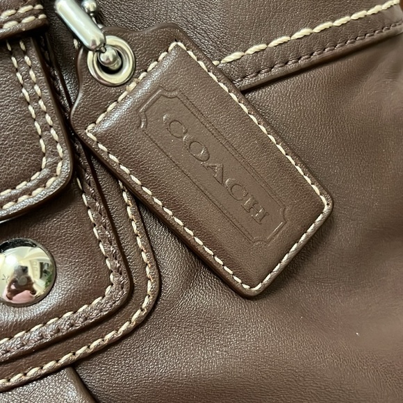 Coach Brown Leather Soho Hampton Tote Bag - Picture 3 of 8